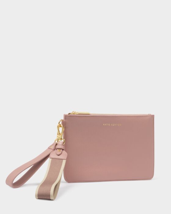Katie Loxton Hallie Wristlet Pouch Pink Heather