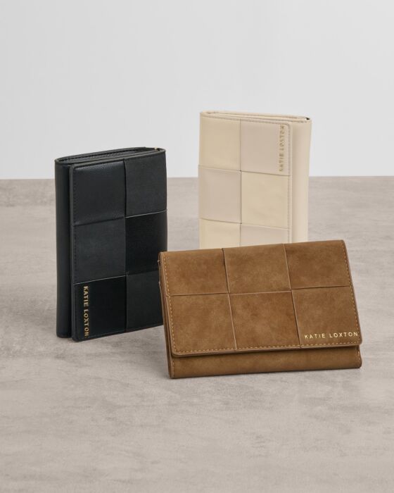 Katie Loxton Taya Woven Purse Off White