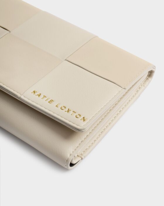 Katie Loxton Taya Woven Purse Off White