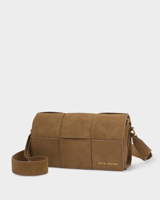 Katie Loxton Taya Suedette Crossbody Bag Caramel