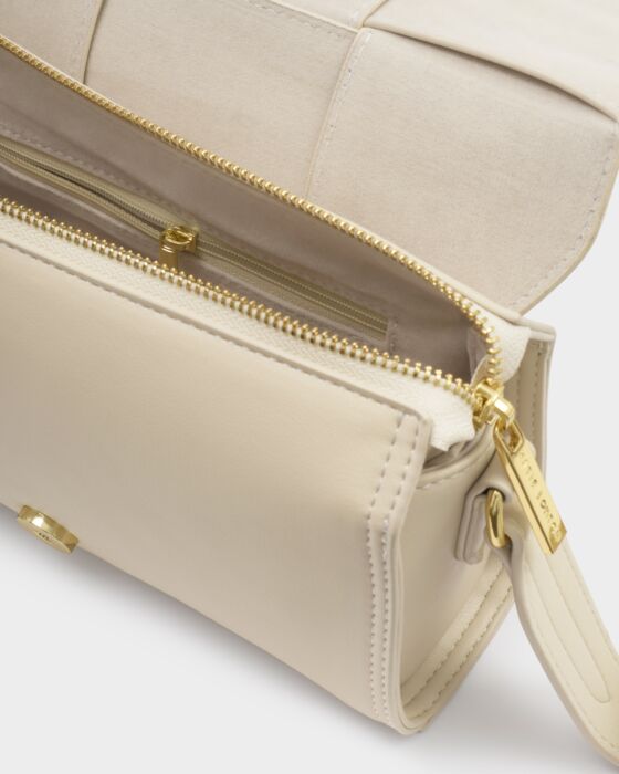 Katie Loxton Taya Suedette Crossbody Bag Off White