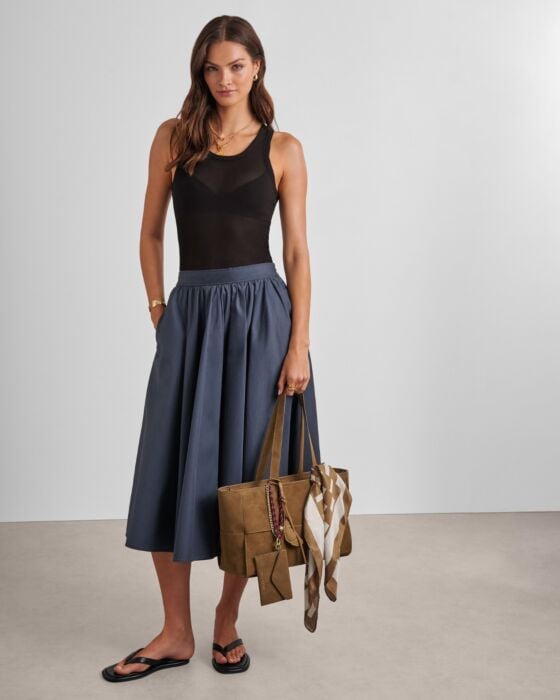 Katie Loxton Taya Hand Woven Suedette Tote Bag Caramel