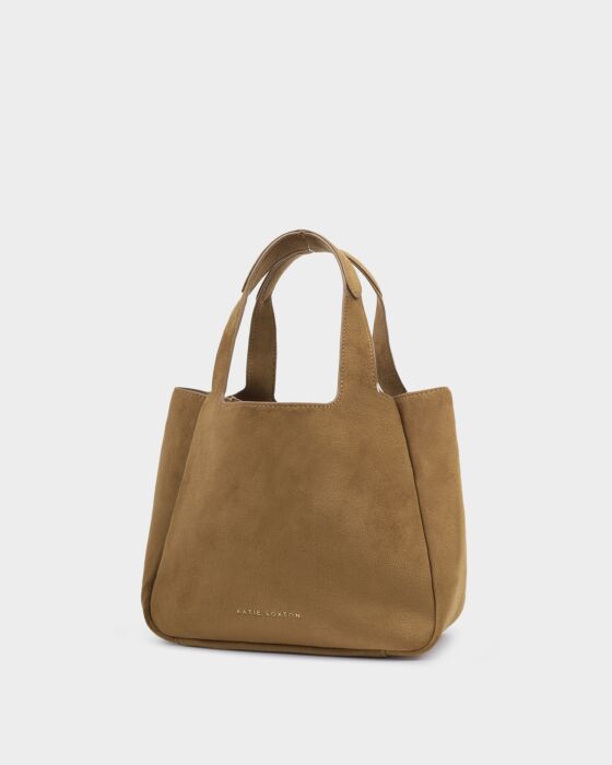 Katie Loxton Raya Suedette Top Handle Bag Caramel