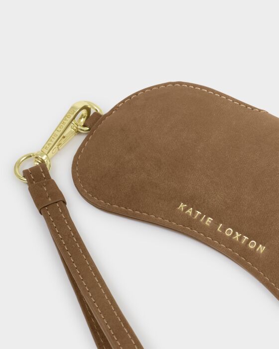 Katie Loxton Everyday Glasses Case Caramel Suedette