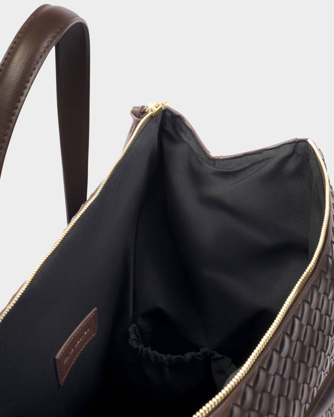 Katie Loxton Milan Hand Woven Cabin Bag Chocolate
