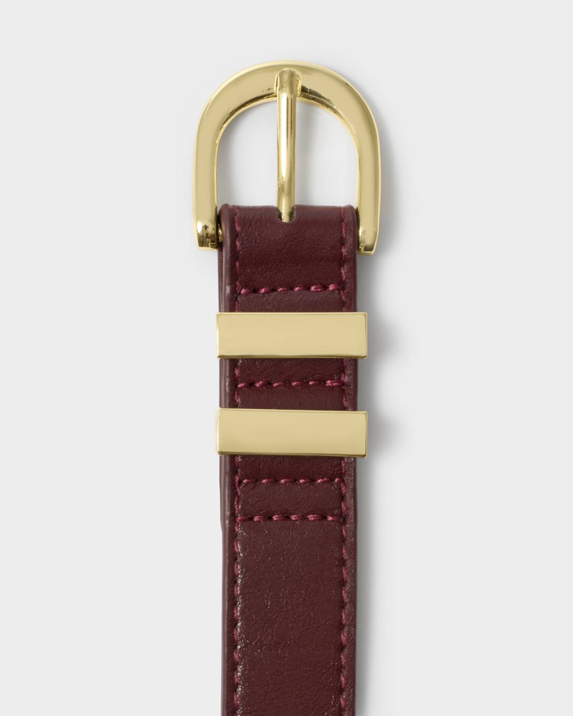 Katie Loxton Crackle Buckle Belt Cherry Patent Crackle