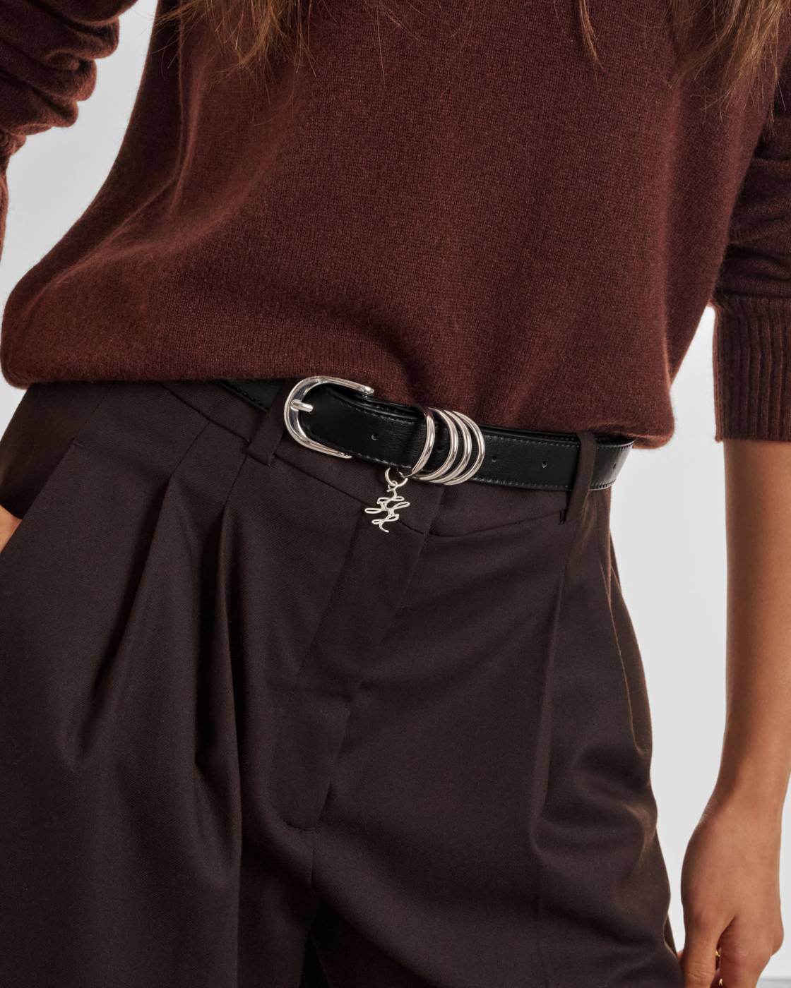 Katie Loxton Belt With Rings Black