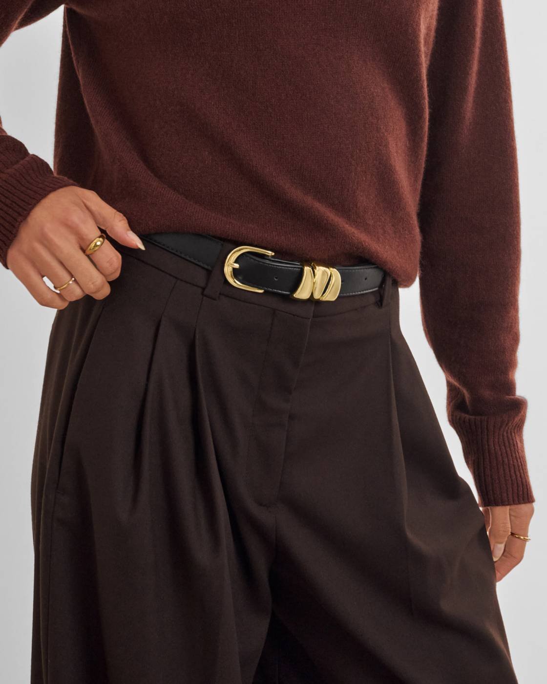 Katie Loxton Belt With Organic Loops Black