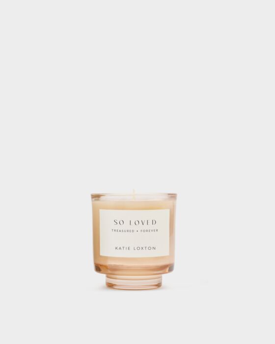 Katie Loxton Sentiment Candle 'So Loved'  Peach Rose & Mandarin