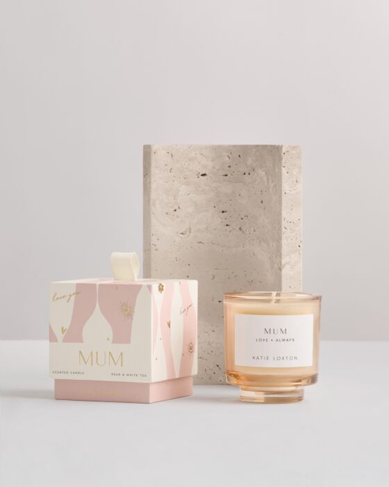 Katie Loxton Sentiment Candle 'Mum'  English Pear & White Tea