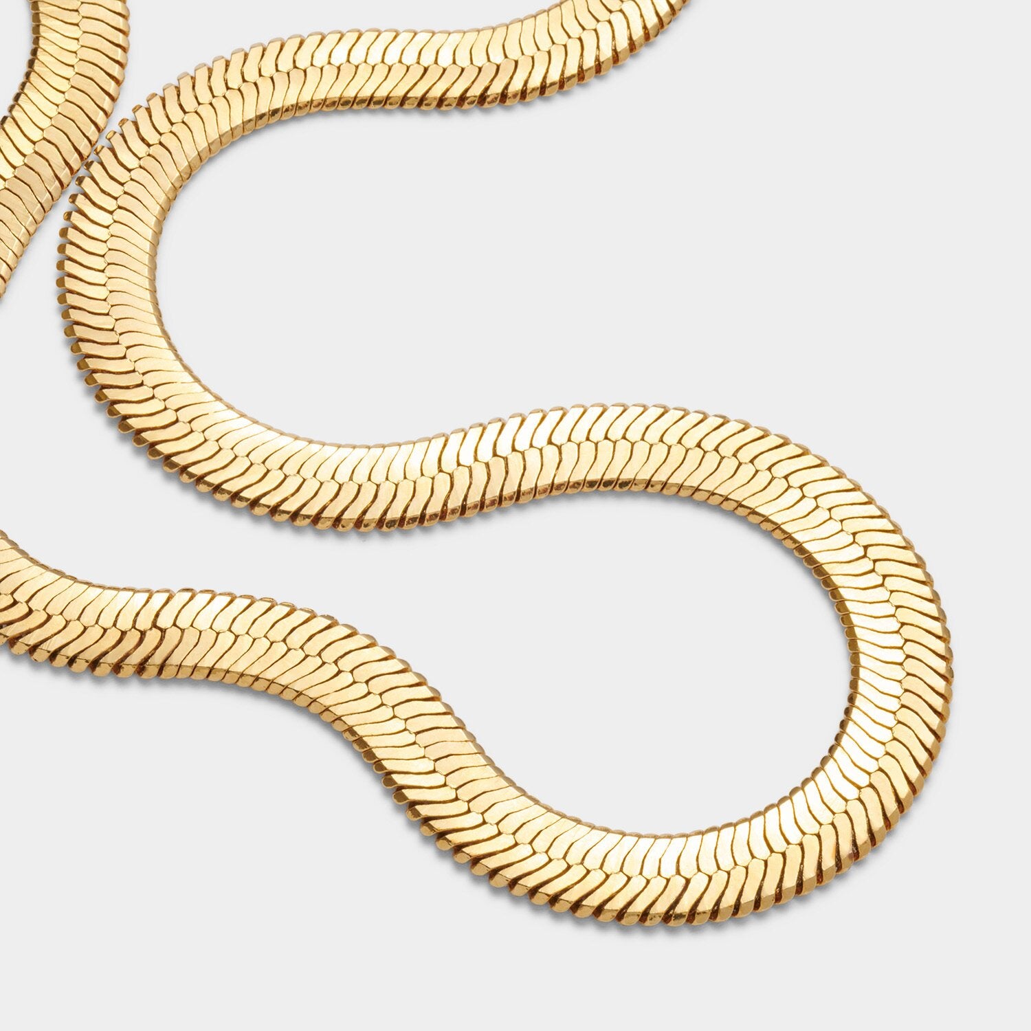 Katie Loxton Ciana Large Snake Chain Necklace Gold Coated