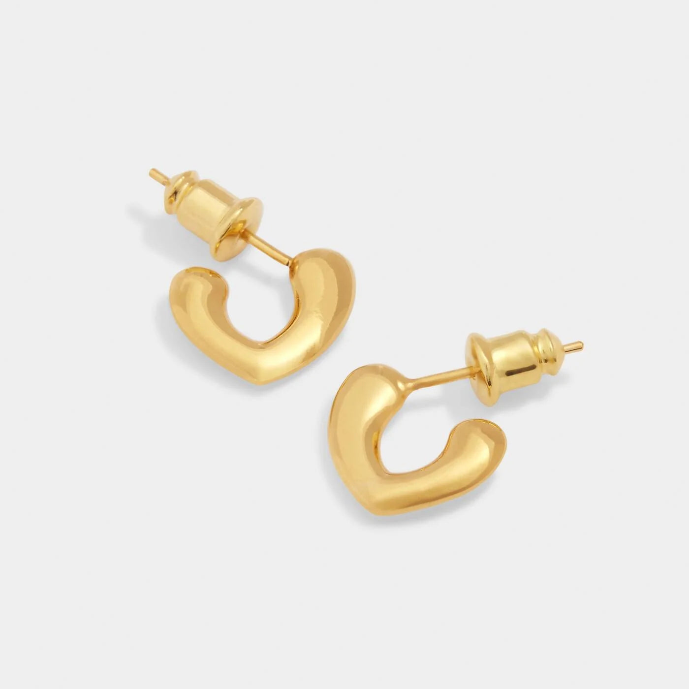 Katie Loxton Alora Heart Huggies Gold Coated