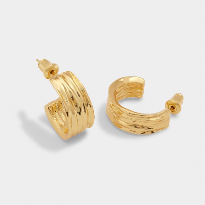 Katie Loxton Cleyo Waterproof Gold Hoop Earrings