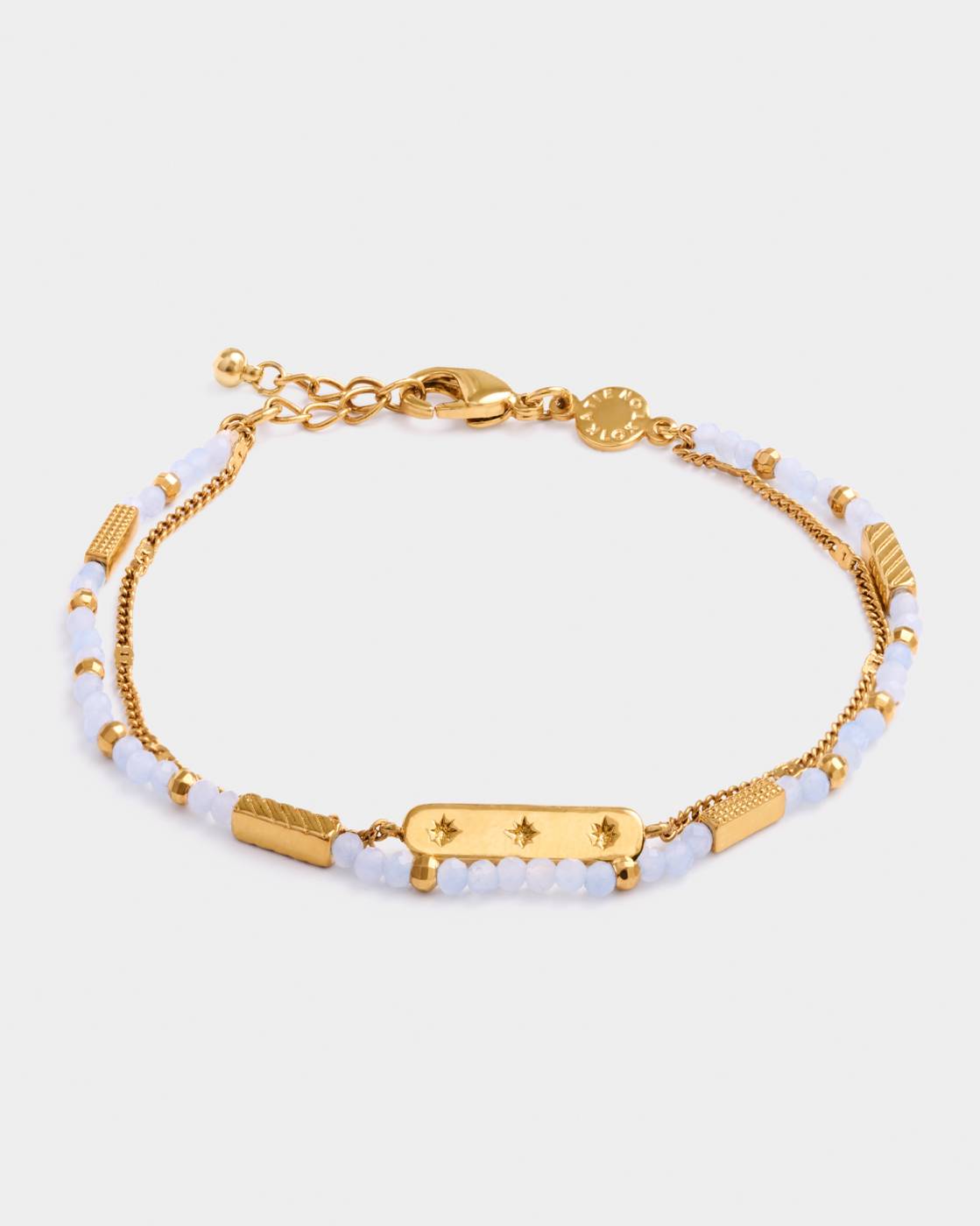 Katie Loxton Birthstone Bracelet March Aqua Crystal 18Cm