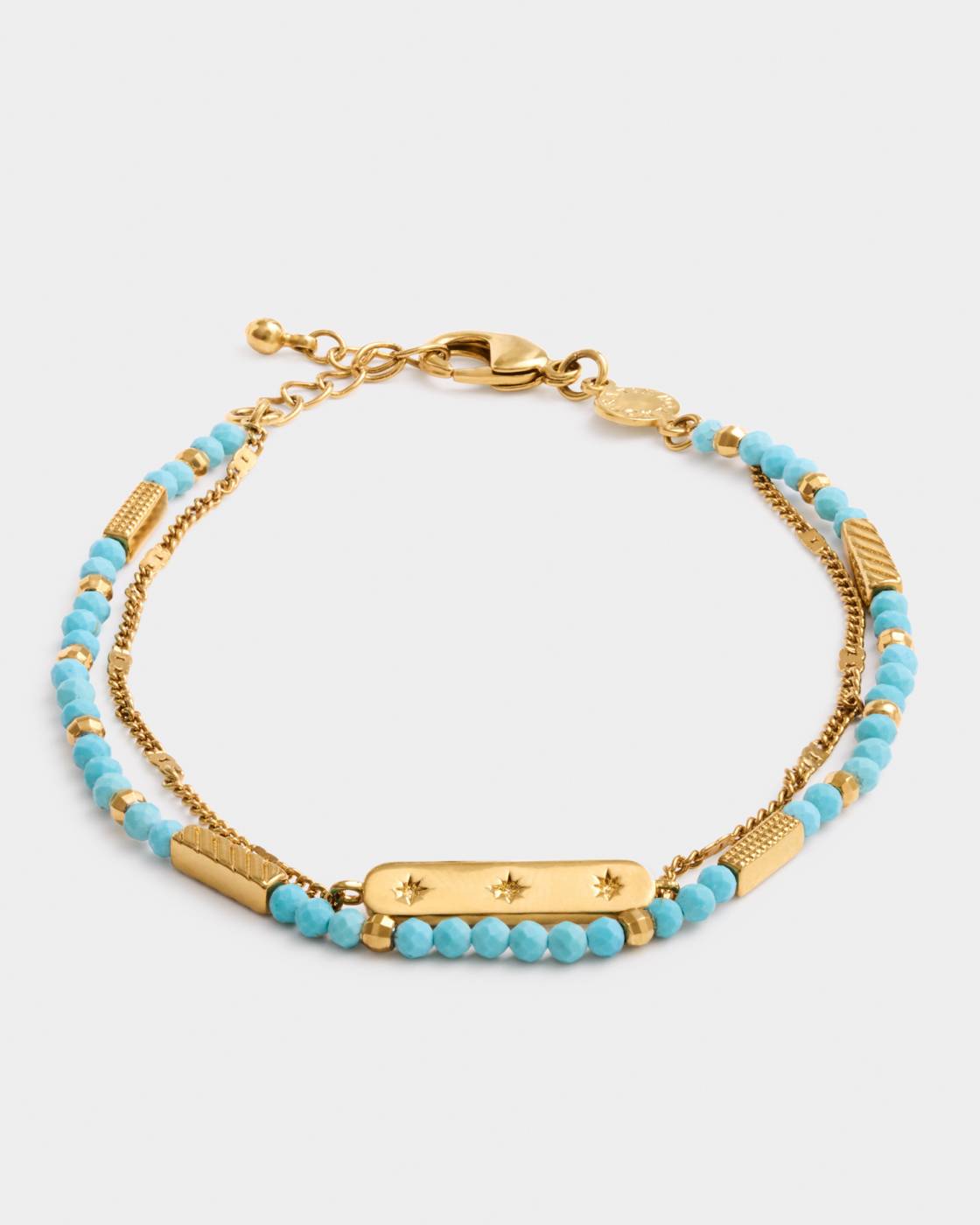 Katie Loxton Birthstone Bracelet December Turquoise 18Cm