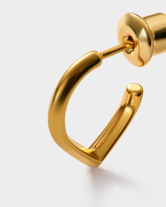 Katie Loxton Elsi Waterproof Gold Huggie Hoop Earrings