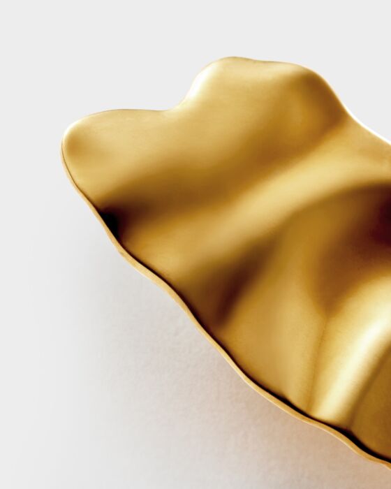 Katie Loxton Molten Heart Oversized Earrings Gold Coated