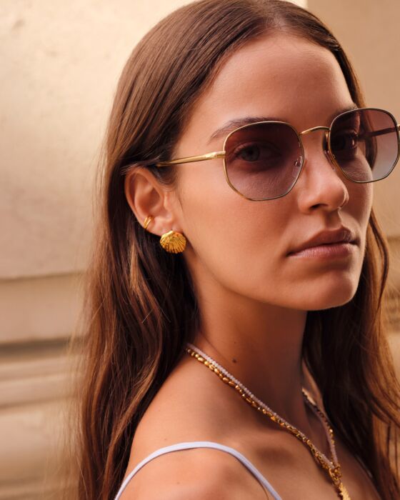 Katie Loxton Cochellia Waterproof Gold Earrings