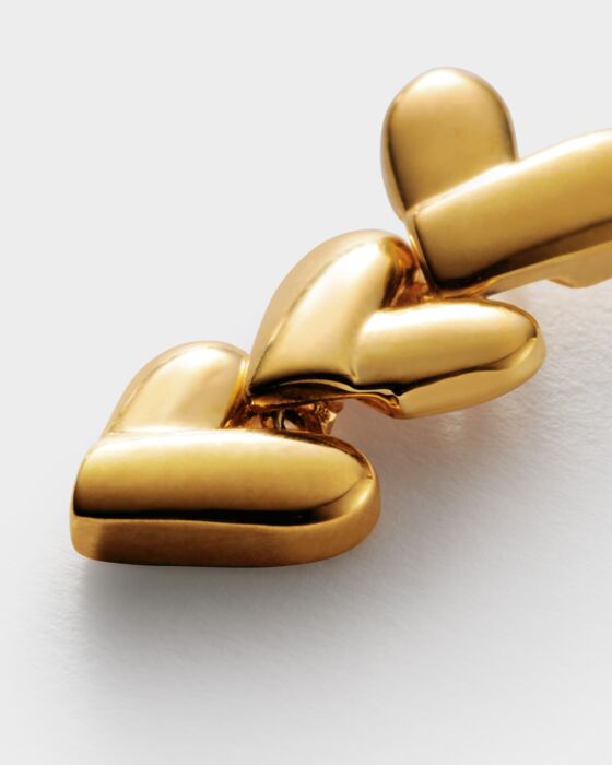 Katie Loxton Heart Link Waterproof Gold Earrings