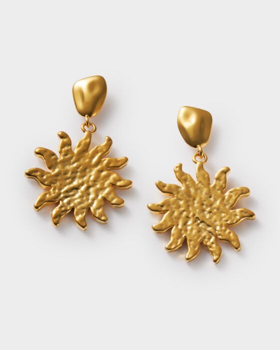 Katie Loxton Solesi Sun Waterproof Gold Earrings