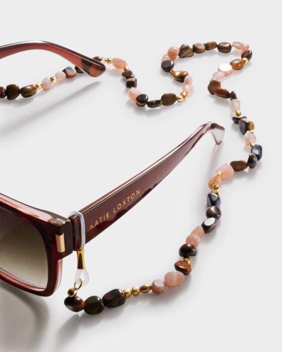 Katie Loxton Sunset Solesi Sunglasses Chain Gold Coated