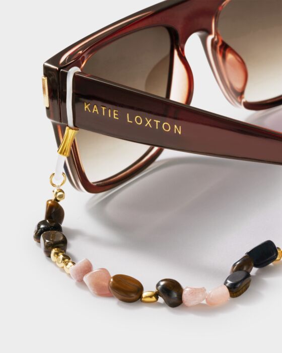 Katie Loxton Sunset Solesi Sunglasses Chain Gold Coated