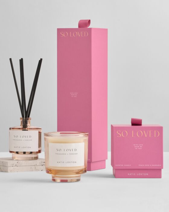 Katie Loxton Sentiment Reed Diffuser 'So Loved'  Peach Rose & Mandarin