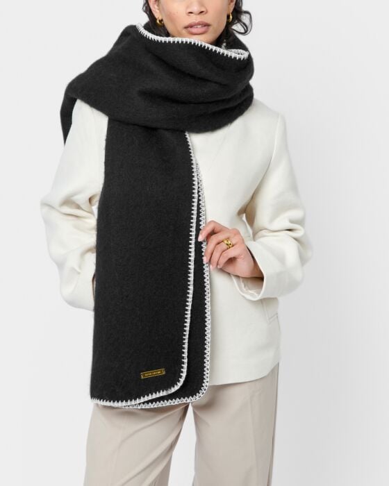 Katie Loxton Whipstitch Scarf Black