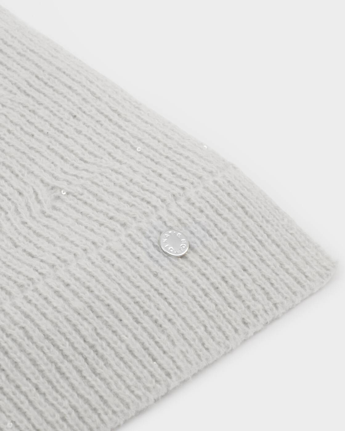 Katie Loxton Sequin Scarf Pale Grey