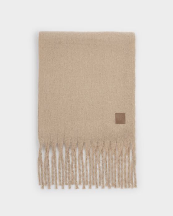 Katie Loxton Recycled Tassel Scarf Blush Taupe