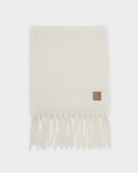 Katie Loxton Recycled Tassel Scarf Off White