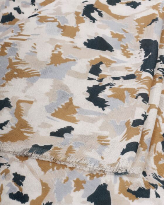 Katie Loxton Printed Scarf Terazzo Caramel