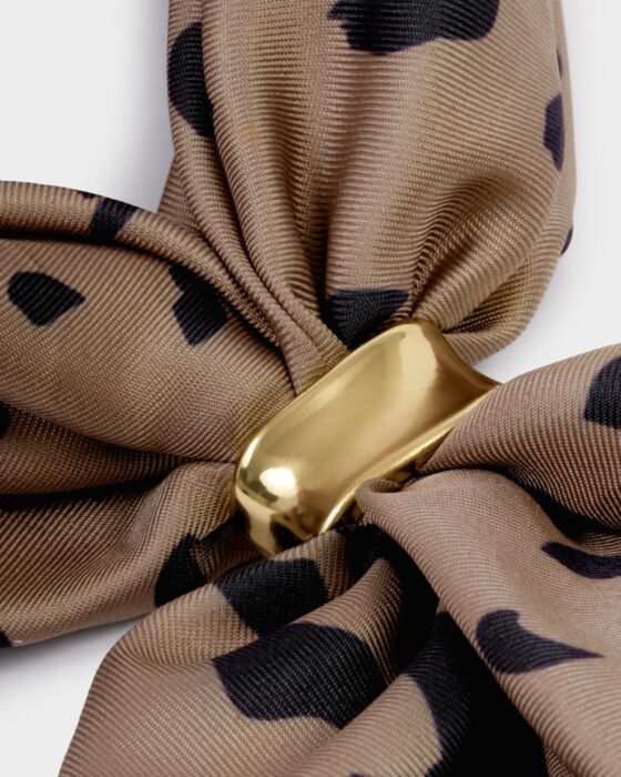Katie Loxton Satin Multiway Scarf Leopard