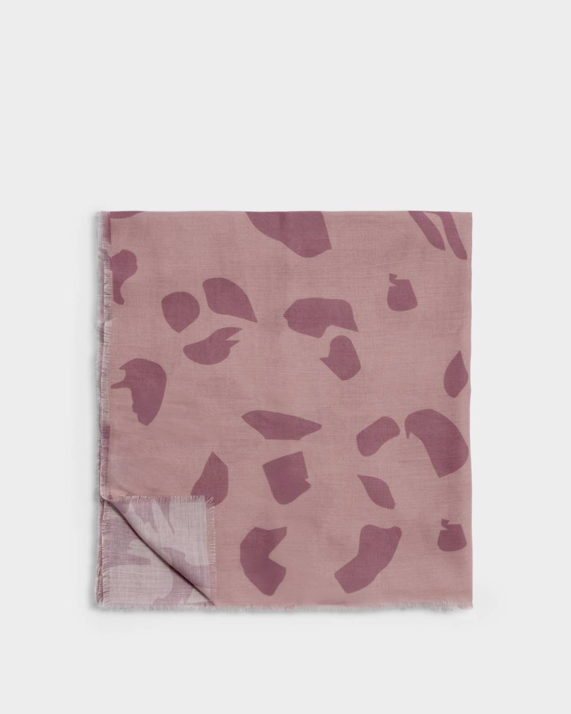 Katie Loxton Printed Scarf Large Leopard Light Pink/ Dusty Pink