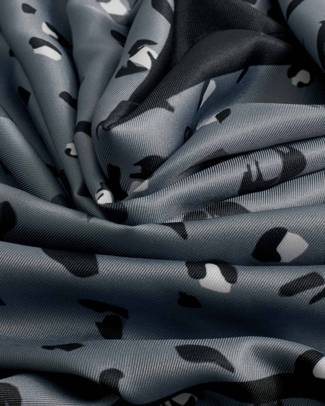 Katie Loxton Satin Multiway Scarf Small Leopard Navy/Black/Light Blue