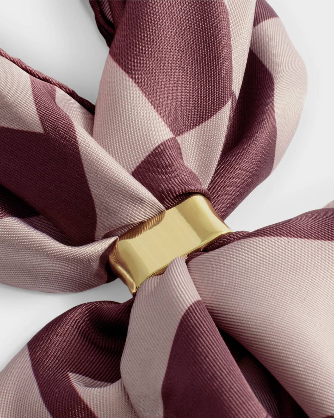 Katie Loxton Satin Multiway Scarf Check Pink/Cherry