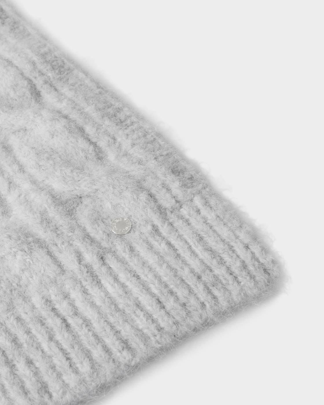 Katie Loxton Cable Knit Scarf Light Grey