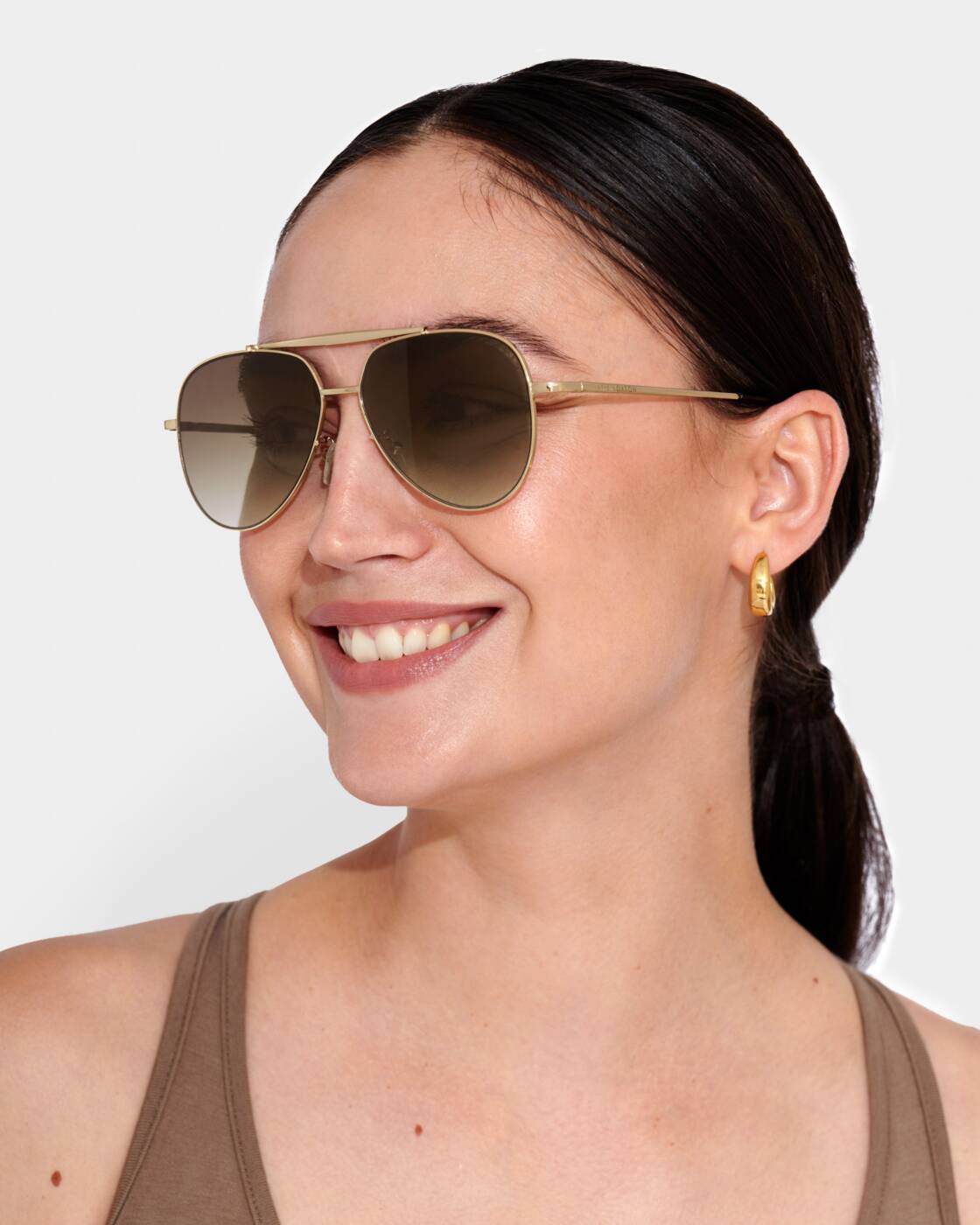 Katie Loxton Bali Sunglasses Gold Metal