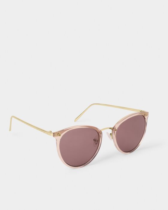 Katie Loxton Santorini Sunglasses Rose Gold Transparent / Gold