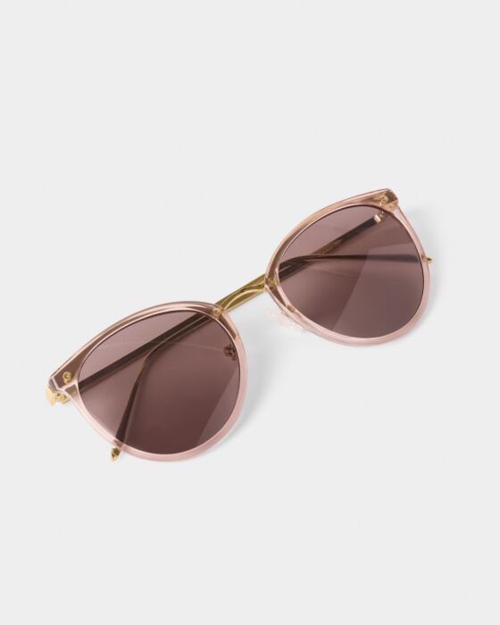 Katie Loxton Santorini Sunglasses Rose Gold Transparent / Gold