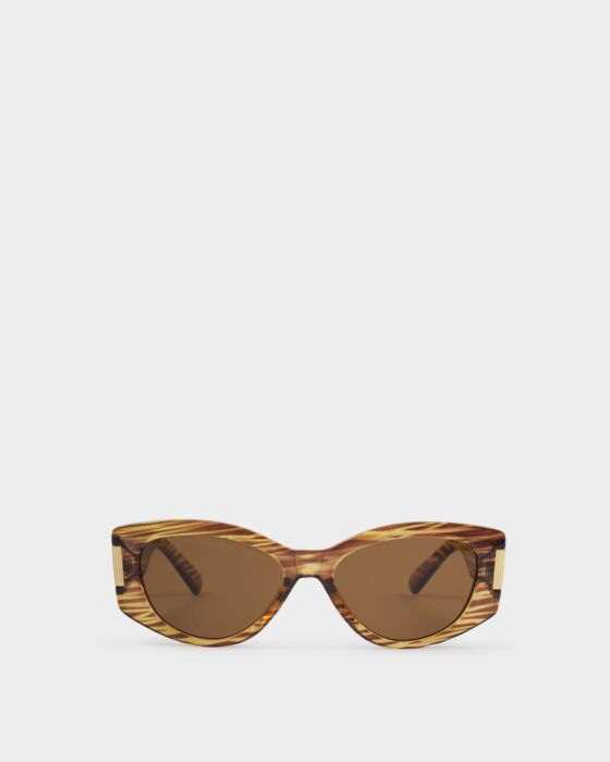 Katie Loxton Rimini Sunglasses Striped Brown Transparent