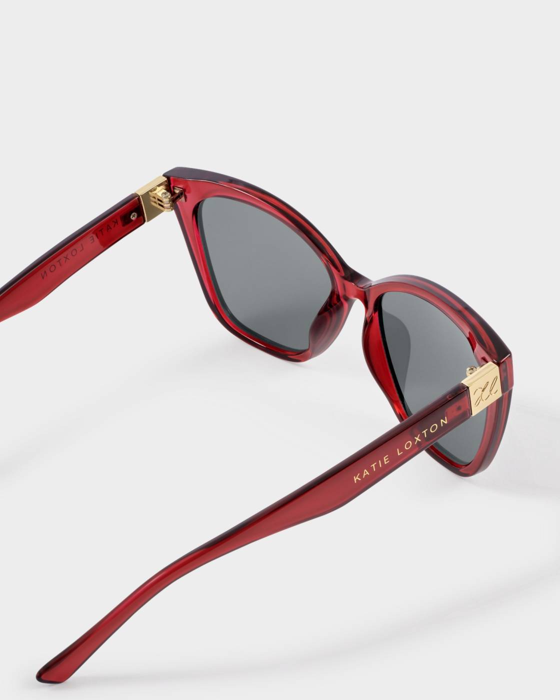 Katie Loxton Mykonos Sunglasses Transparent Dark Cherry