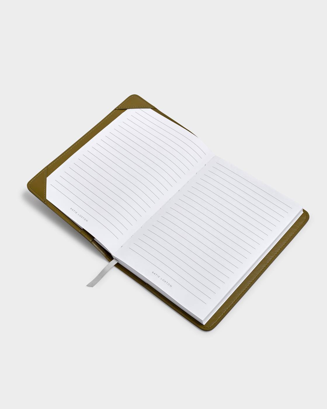 Katie Loxton Notebook Cover And A5 Lined Notepad Olive Distressed