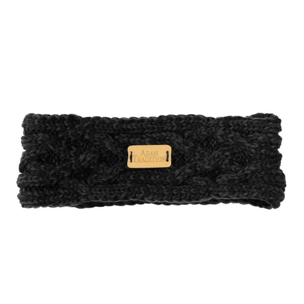 Aran Headband - Black