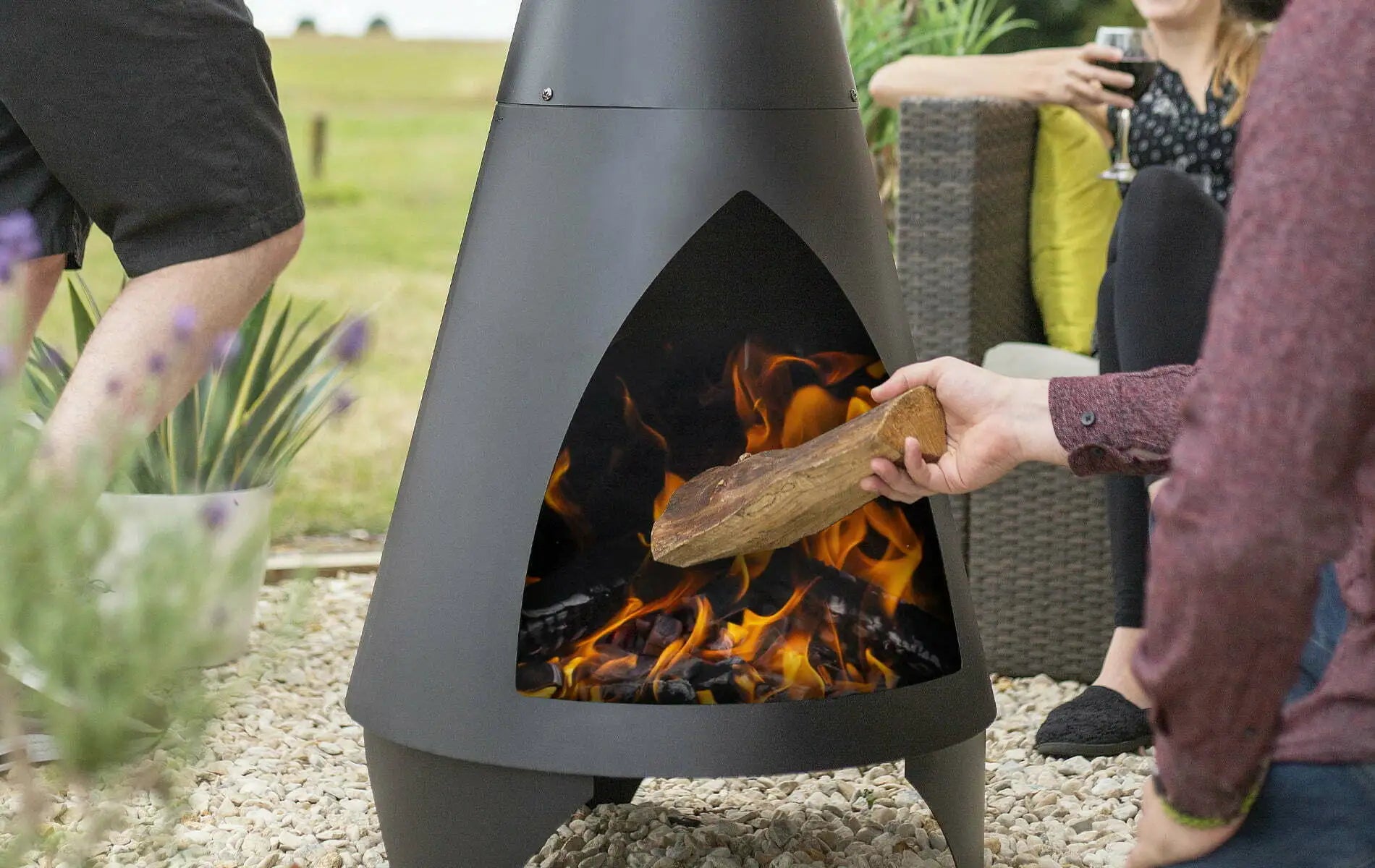 La Hacienda Colorado Steel Chiminia Xlg Black