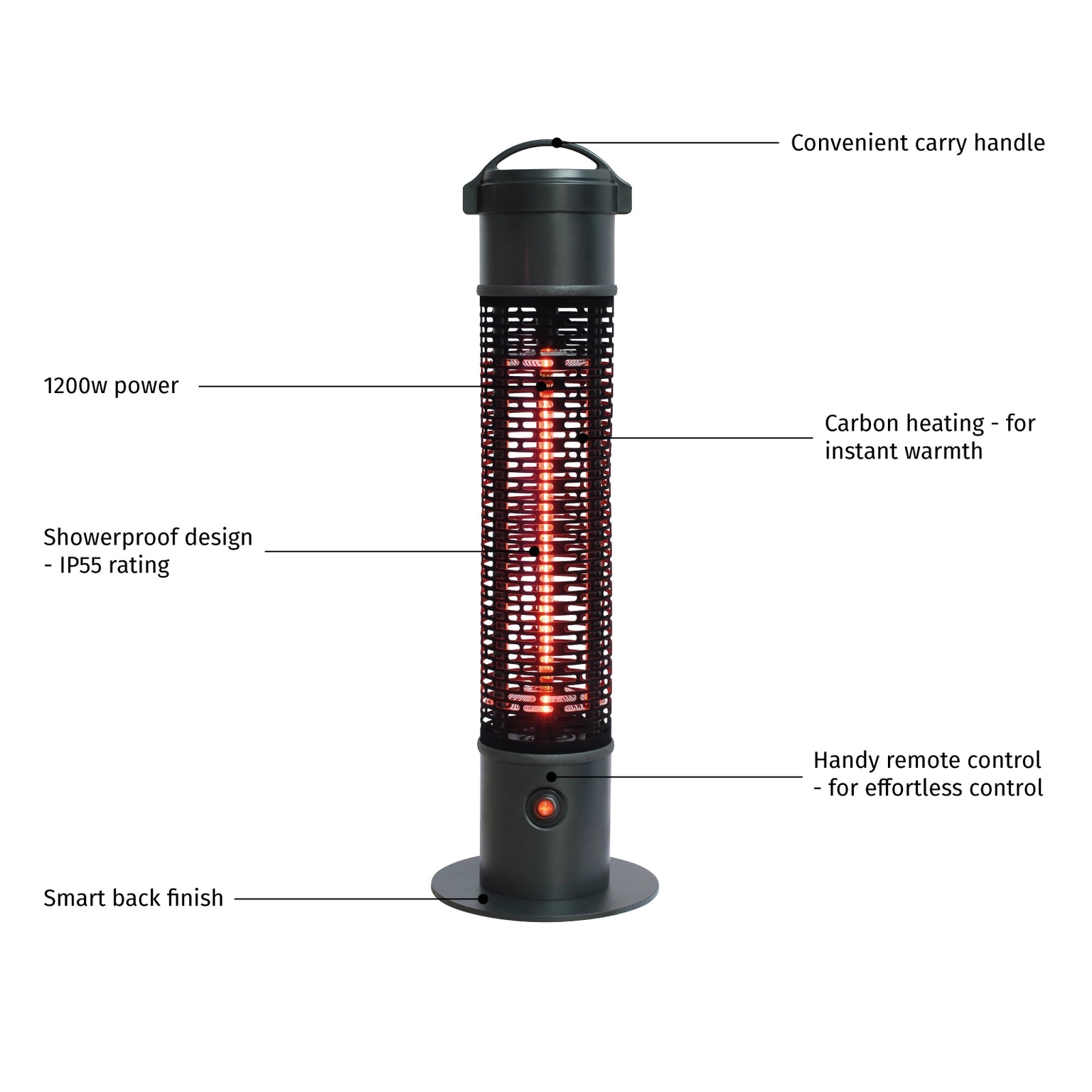 La Hacienda Tauri Portable Tower Heater