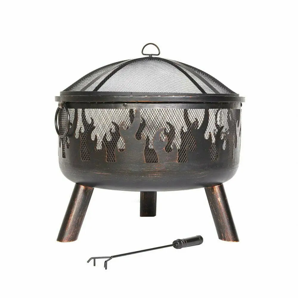 La Hacienda Wildfire Steel Fire Bowl Firepit 61cm