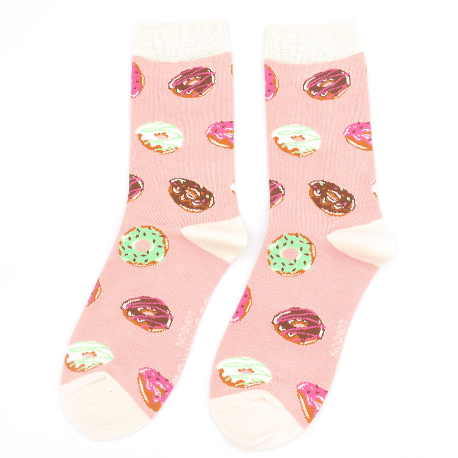 Doughnuts Socks Dusky Pink