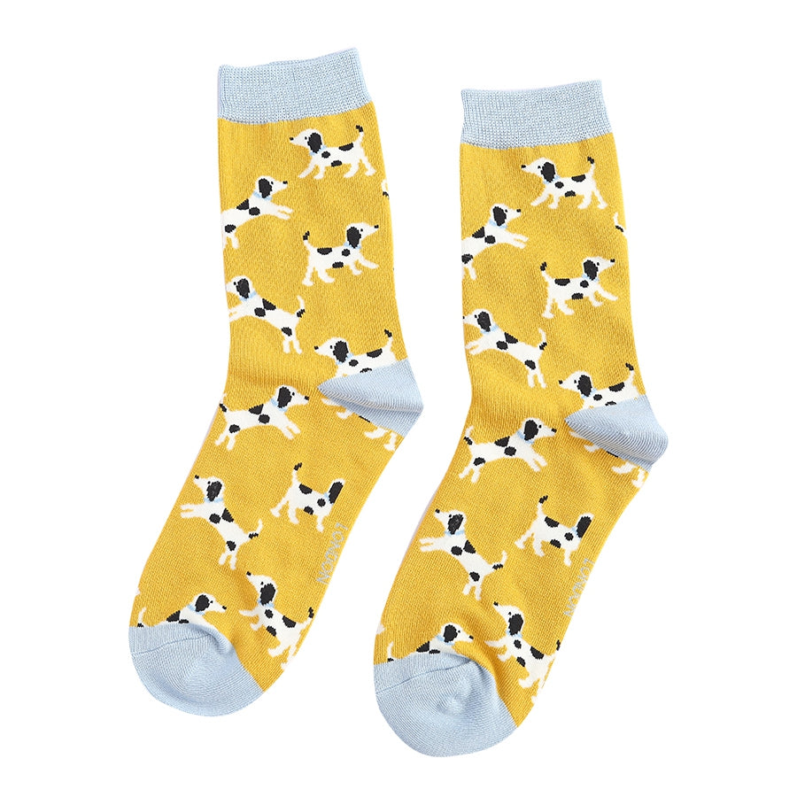 Miss Sparrow Little Dalmatians Socks Yellow