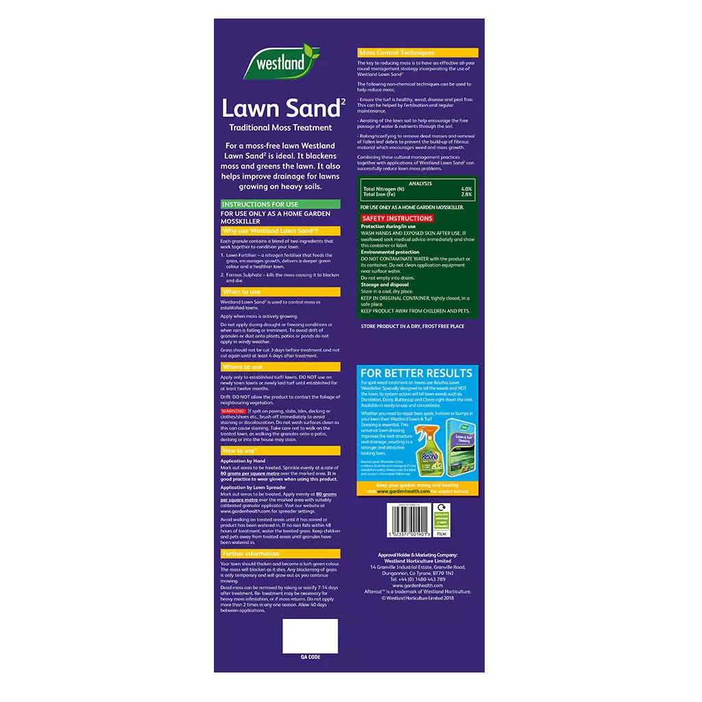 Westland Lawn Sand Bag 16kg 200sqm